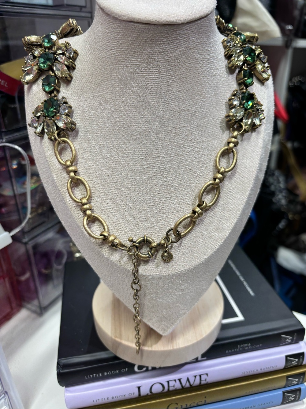 J. Crew Vintage Floral Statement Necklace - Picture 8 of 9